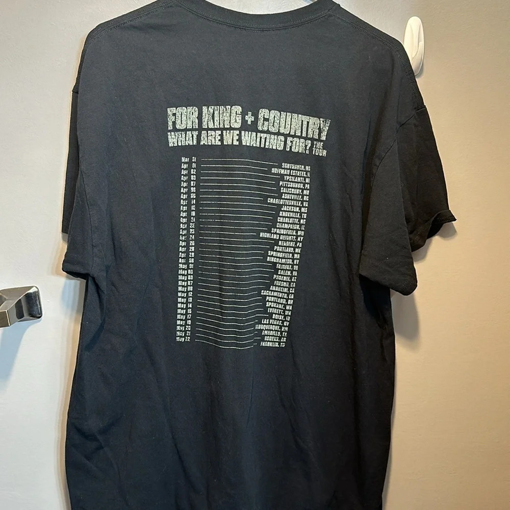 for king + country what are we waiting for the tour XL short sleeve,blk,concert - Picture 3 of 3